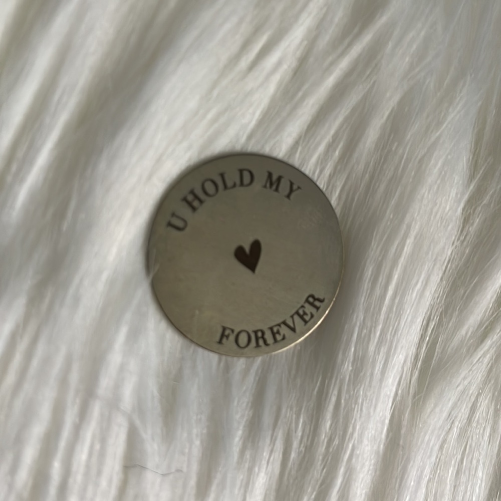Origami Owl "U Hold My ❤️" Plate Large Locket